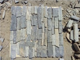 Grey Quartzite Stacked Stone Veneer, Brick Stacked Stone, Ledge Stone, Corner Stone
