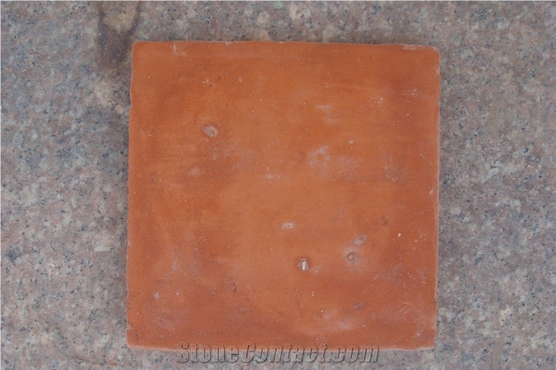 Hand Made Terracotta Tiles Yellow Brown Red