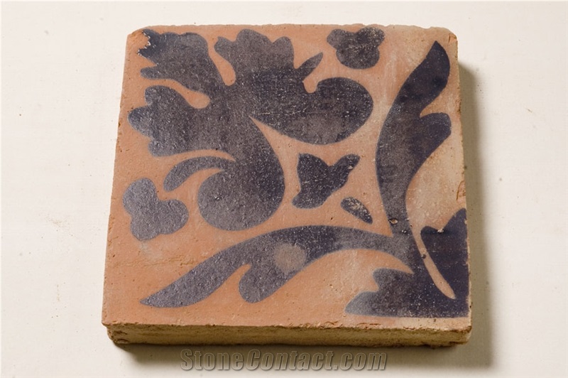 Handmade Terracotta Tiles, Bricks Red Yellow Brown Grey