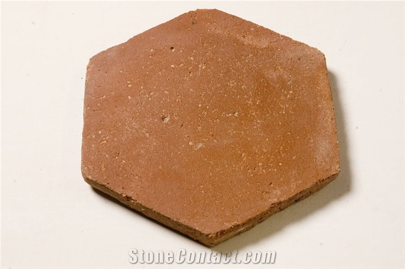 Handmade Terracotta Tiles, Bricks Red Yellow Brown Grey