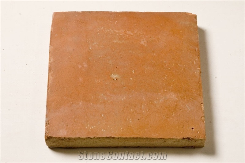 Handmade Terracotta Tiles Yellow Brown Red Glazed Pattern