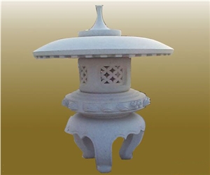 Rokkaku Yukimi Lantern,Fine Temple Grey Granite,Japanese Lanterns, Garden Lanterns