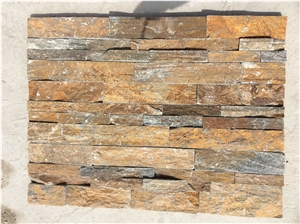 Rustic Yellow Quartzite Culture Stone, Wall Stone, Stone Veneer, Ledge Stone, Corner Stone