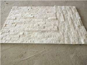 White Quartzite Cultured Stone Wall Cladding Stone Veneer Ledge Stone Corner Stone