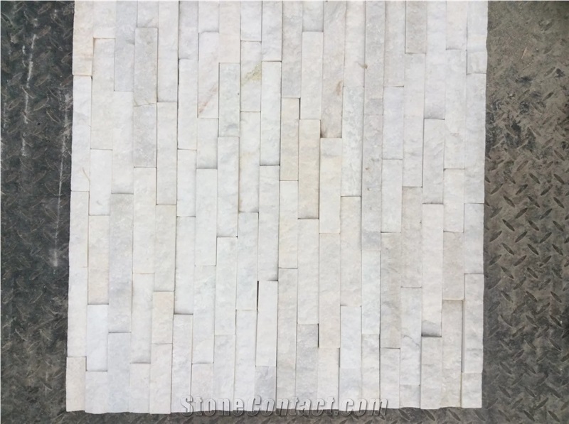 White Quartzite Wall Stone Veneer, Ledge Stone, Culture Stone, Corner Stone