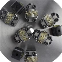 300mm Diamond Bush Hammer with 6 Sinking Roller