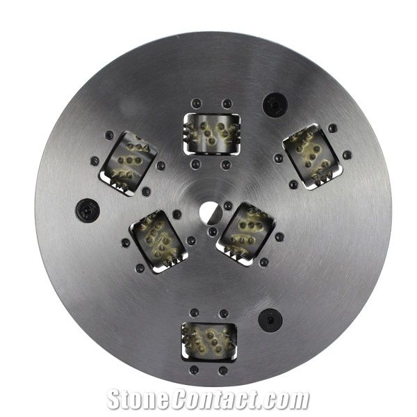 300mm Diamond Bush Hammer with 6 Sinking Roller