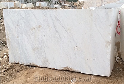 Volakas Marble Block, Volakas Arrikton White Blocks Greece