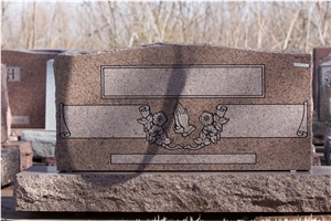 Desert Rose Companion Upright Tombstone