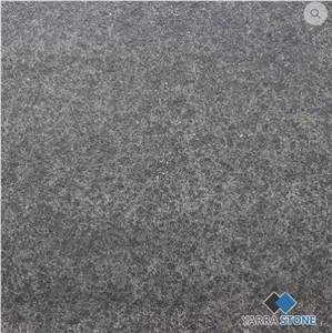 Raven Black Granite Flamed Finish Tiles