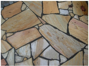 Sao Tome Rosa Oriente Brazilian Quartzite Flagstones