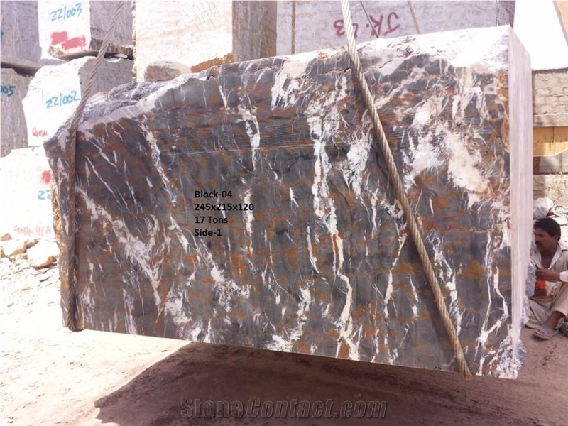 Black and Gold Blocks, Black Gold Marble Block