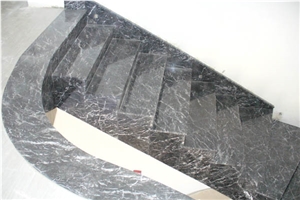 Grigio Carnico Marble Staircase