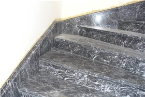 Grigio Carnico Marble Staircase