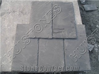 Black Slate Tiles,Black Slate Floor Patio Tiles,High Quality Factory Direct Black Slate Stone Flooring