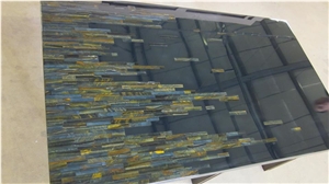 Blue Tiger Eye‬ Semiprecious Stone Table