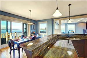 Gaya Bordeaux Kitchen Perimeter Countertop, Bench Top