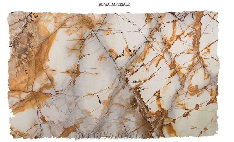 Roma Imperiale Quartzite Slabs & Tiles, Yellow Polished Quartzite Floor Tiles, Walling Tiles