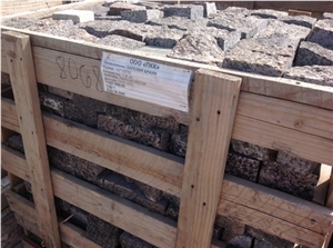 Karelia Brown Granite Split Cobble Stone