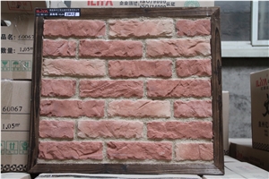 Yld-11016 Pink Bricks Cultured Stone