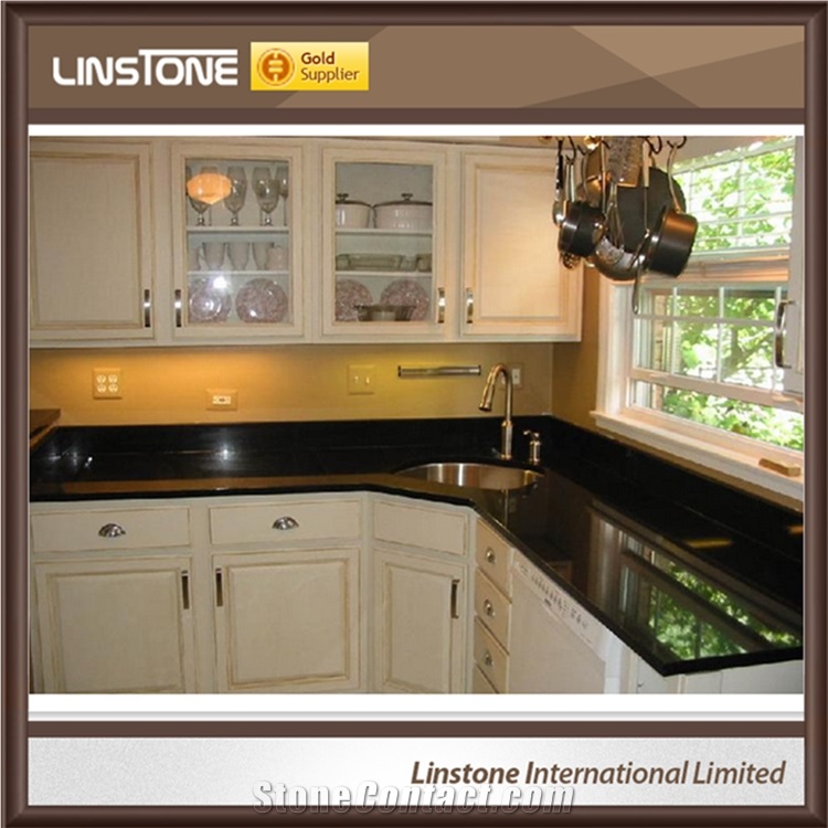 Absolute Black Granite Kitchen Countertops