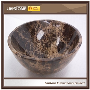Basin Faucet Emperador Dark Marble Basins