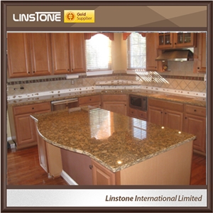 Cheap Price Polished Giallo Fiorito Granite Kitchen Countertop