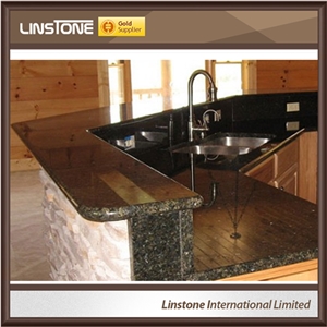 Cheap Price Polished Surface Ubatuba Granite Kitchen Countertops