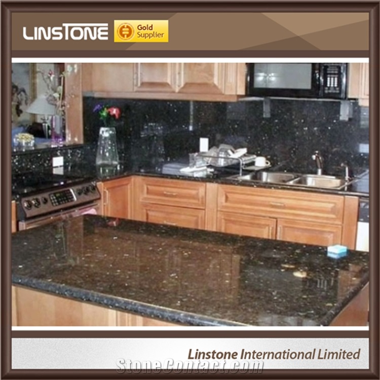 Cheap Price Polished Surface Ubatuba Granite Kitchen Countertops