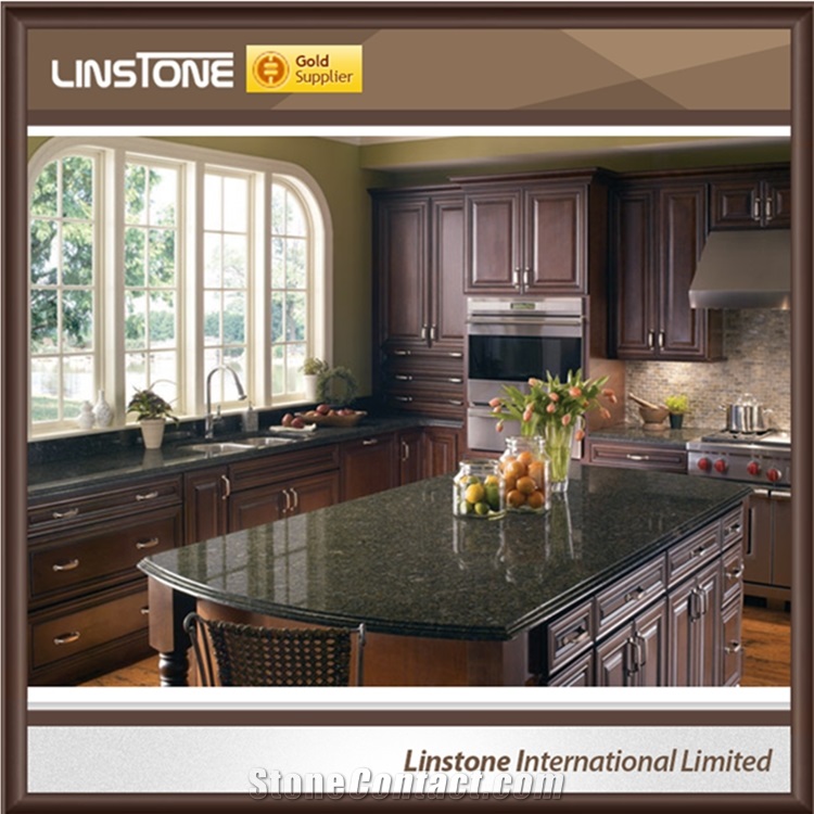 Cheap Price Polished Surface Virginia Green Granite Kitchen Countertops