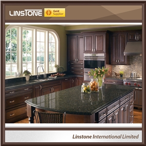 Cheap Price Polished Surface Virginia Green Granite Kitchen Countertops
