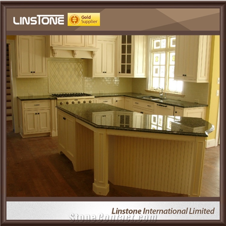 Cheap Price Polished Surface Virginia Green Granite Kitchen Countertops