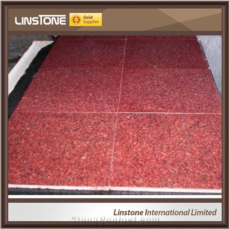 Modern Style Ruby Red Granite Slab Tiles