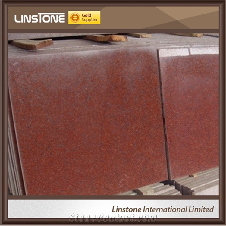 Modern Style Ruby Red Granite Slab Tiles