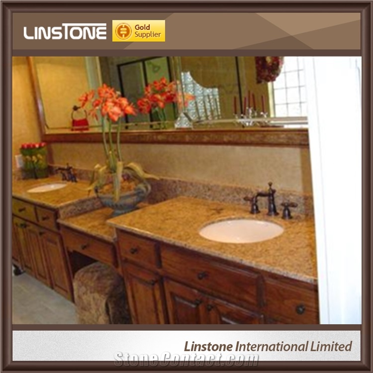 Polished Cheap Price Giallo Veneziano Granite Vanity Top