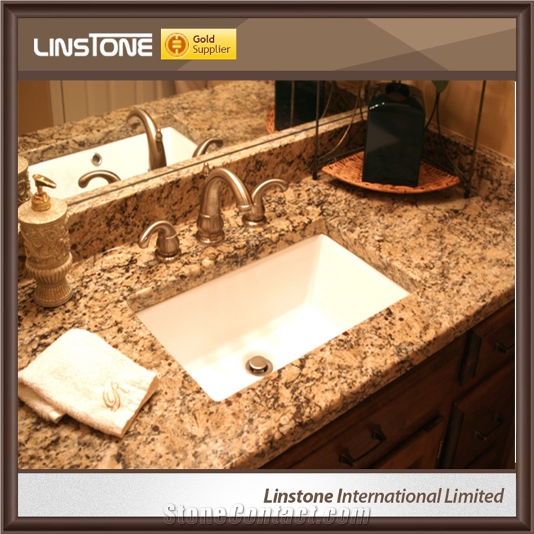 Polished Cheap Price Giallo Veneziano Granite Vanity Top