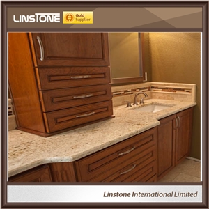 Polished Colonial Gold Granite Vanity Top