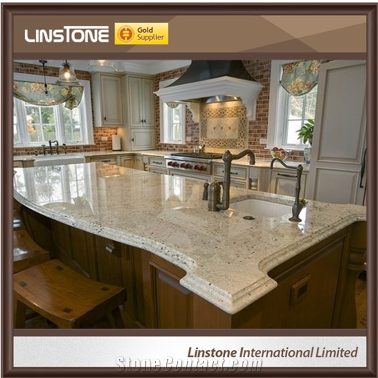 Polished Surface Cheap Price Bianco Romano Granite Kitchen Countertops