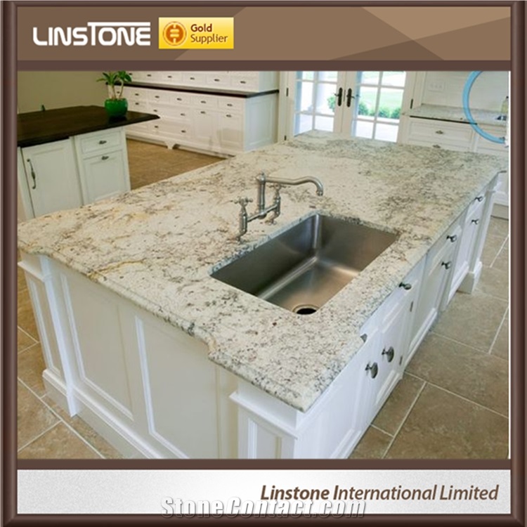 Polished Surface Cheap Price Bianco Romano Granite Kitchen Countertops