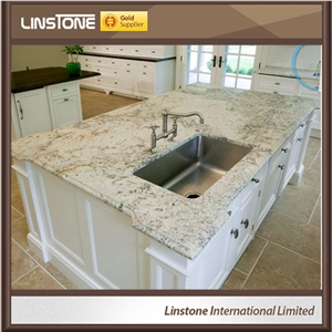 Polished Surface Cheap Price Bianco Romano Granite Kitchen Countertops