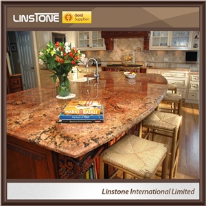 Polished Surface Juparana Bordeaux Granite Kitchen Countertops Polished Surface Juparana Bordeaux Granite Kitchen Countertops