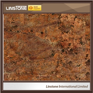 Polished Surface Juparana Bordeaux Granite Kitchen Countertops