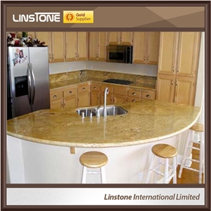 Polished Surface Kashmir Gold Granite Kitchen Countertops