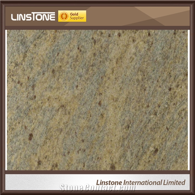 Polished Surface Kashmir Gold Granite Kitchen Countertops