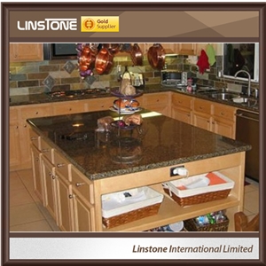 Polished Surface Tropic Brown Granite Kitchen Countertops