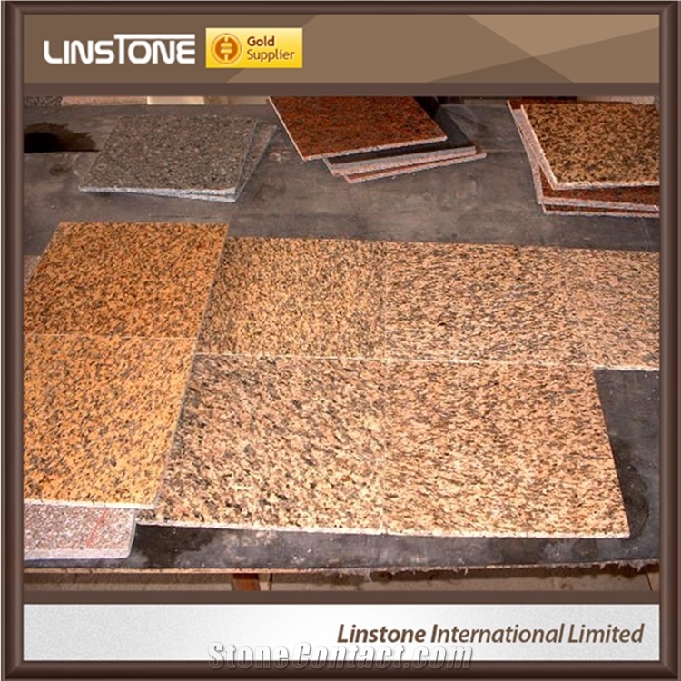 Popular Polished Tiger Skin Yellow Granite Tiles & Slabs