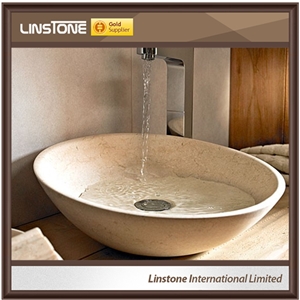Wash Basin Beige Marble Basins