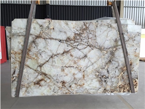 Prisma - White Snow Onyx 3cm Thick Slabs