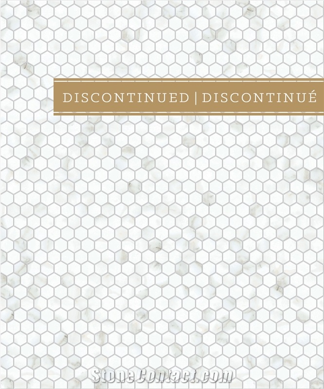 Honeycomb a Calacatta Dore Mosaic