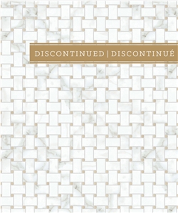 Modern Weave a 13 Calacatta Dore Marble Mosaic Modern Weave a 13 Calacatta Dore Marble Mosaic